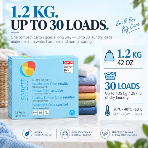 Sonett Waschpulver Color sensitiv, 1.2 kg – Ansicht 4