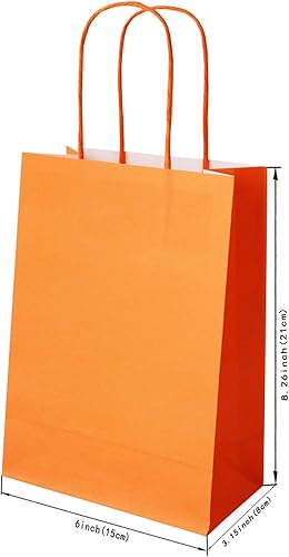 Miniatura 2 de Paquete de 24 bolsas de papel coloridas con asas, bolsa de regalo de fiesta de cumpleaños para niños, bolsas de recuerdos de fiesta, bolsas de