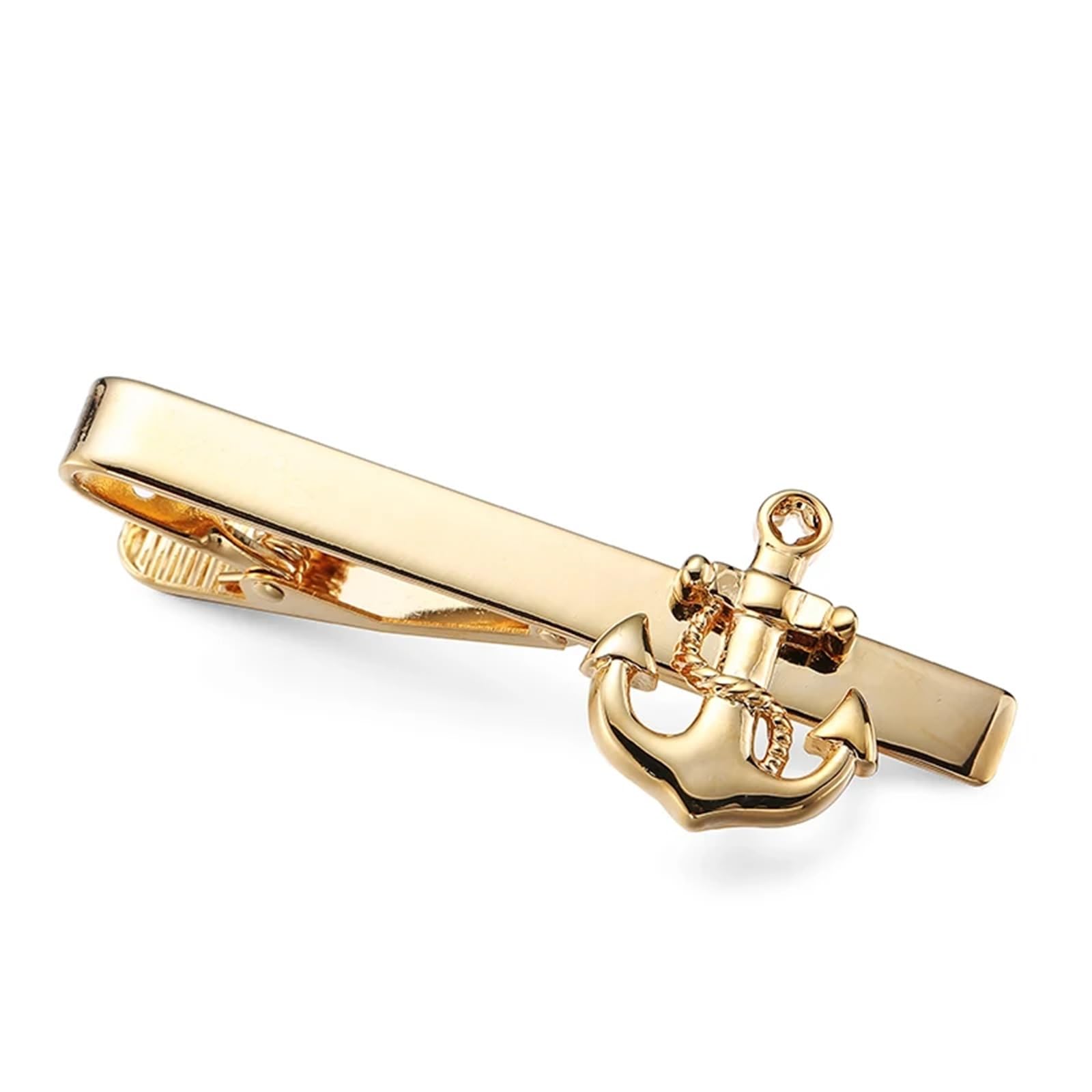 Pince à Cravate Pince à cravate ancre de bateau for hommes, mariage, conception matérielle en laiton, épingle d'ancre Pour Homme