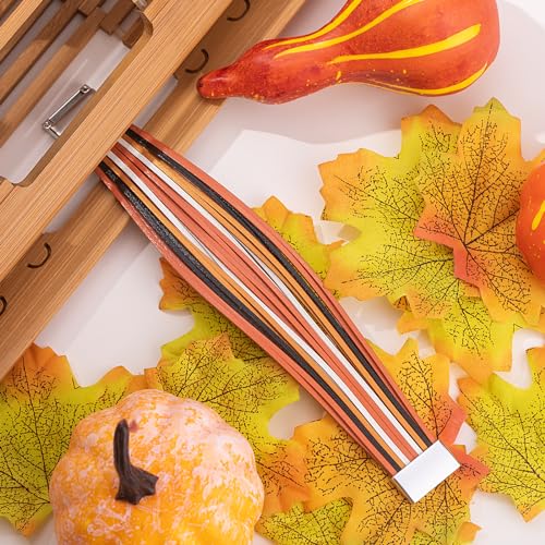 Halloween Leather Bracelets Boho Wrap Cuff Bracelets Stackable Multi Stand Bracelets Orange Black Jewelry Halloween Party Favors for Women3