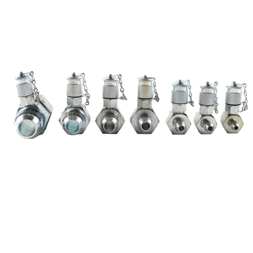 Hydraulic Swivel Run Tee Compatible with Excavator UNF 1-5/16 1-1/16 7/8 3/4 9/16 1/2 7/16 JIC 37° Series Test Coupling Point