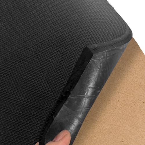 Image of 2 Packs 23.6 x 15 Inch Aquarium Fish Tank Leveling Pad, 6mm Thick Foam Fish Tank Mat Non-Slip Neoprene Foam Shockproof Easy Cut for Water Stable Floor Protection Black