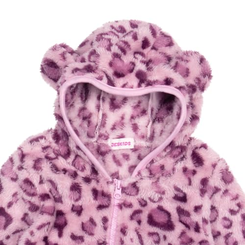 Image of JESKIDS Toddler Girls Boys Fleece Hoody Jacket Zip Up Teddy Coat Warm Winter Outwear