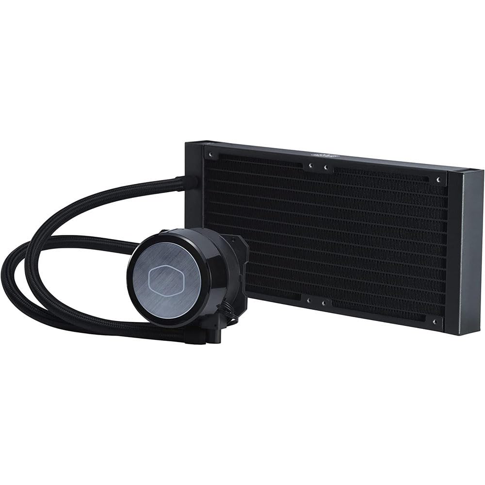 Cooler Master MasterLiquid ML240 Illusion Refroidisseur Liquide pour CPU - Watercooling AIO, Radiateur 240mm, 2 x Ventilateurs Halo ARGB 120mm, Contrôleur ARGB Inclus - Compatible AMD & Intel Noir