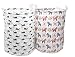 2-Pack Large Toy Storage Bins Dala Horse Fabric Cubes Kids Laundry Basket Nursery Hamper     