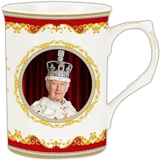 Lesser & Pavey Charles III & Queen Camilla Coronation Mug Set | His Majesty King Commemorative Mug Gift | British Designed Coffee Mug | Limited Edition Royal Mug Set for Tea & Coffee - Royal Heritage