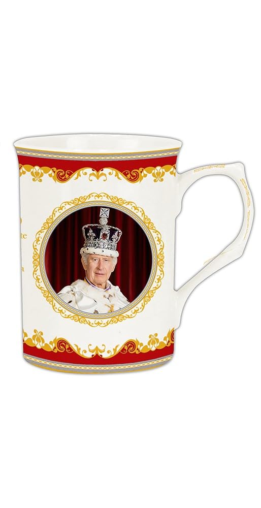Lesser & Pavey Charles III & Queen Camilla Coronation Mug Set | His Majesty King Commemorative Mug Gift | British Designed Coffee Mug | Limited Edition Royal Mug Set for Tea & Coffee - Royal Heritage