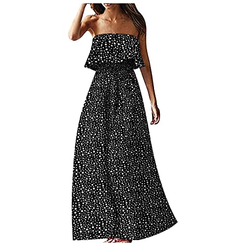 Outtop women's off shoulder wrap maxi dress summer casual straple…