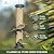 Kingsyard 2 Pack Tube Feeders with 6 Feeding Ports for Outdoors Hanging, Premium Hard Plastic Weatherproof & Steel Hanger, Attracting for Wild Birds (Black)