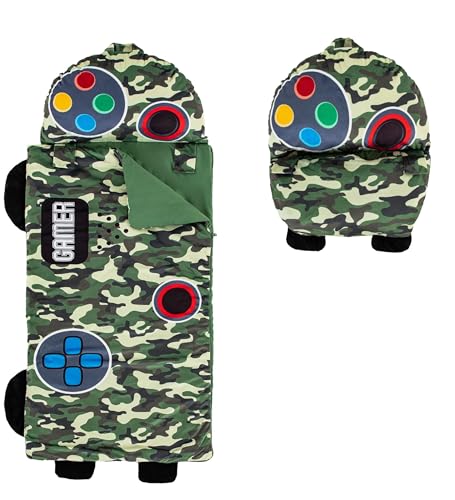 Image of Kid's Nap Buddies Character Preschool Nap Mat, Toddler Sleeping Bag with Pillow for Daycare, Ages 3+