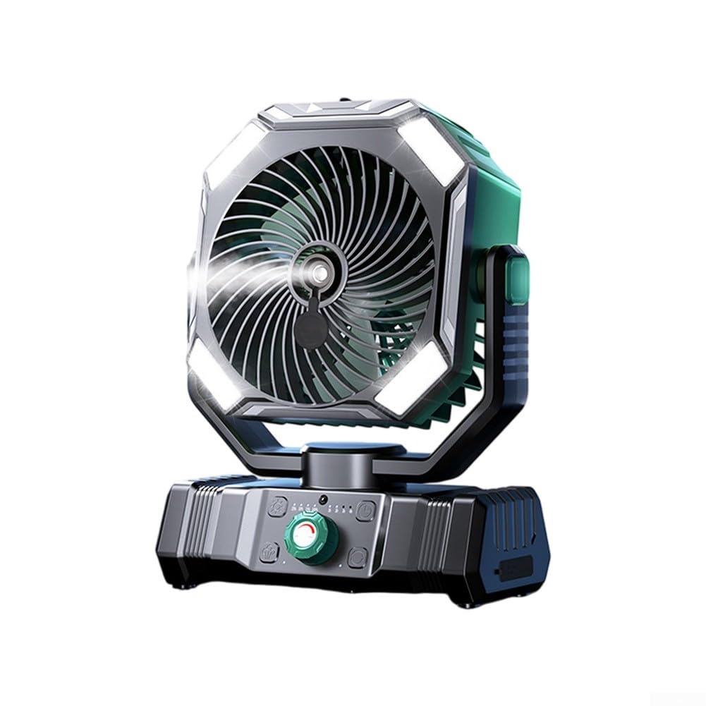 Ventilador recargable con niebla para combatir el calor seco en exteriores e interior
