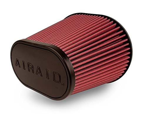 Airaid 721-243 Universal Clamp-On Air Filter: Oval Tapered; 6 Inch (152 Mm) Flange Id; 8 Inch (203 Mm) Height; 9.156 Inch X 7.5 Inch (233 Mm X 191 Mm) Base; 6.375 Inch X 3.875 Inch (162 Mm X98 Mm) Top #TOP12
