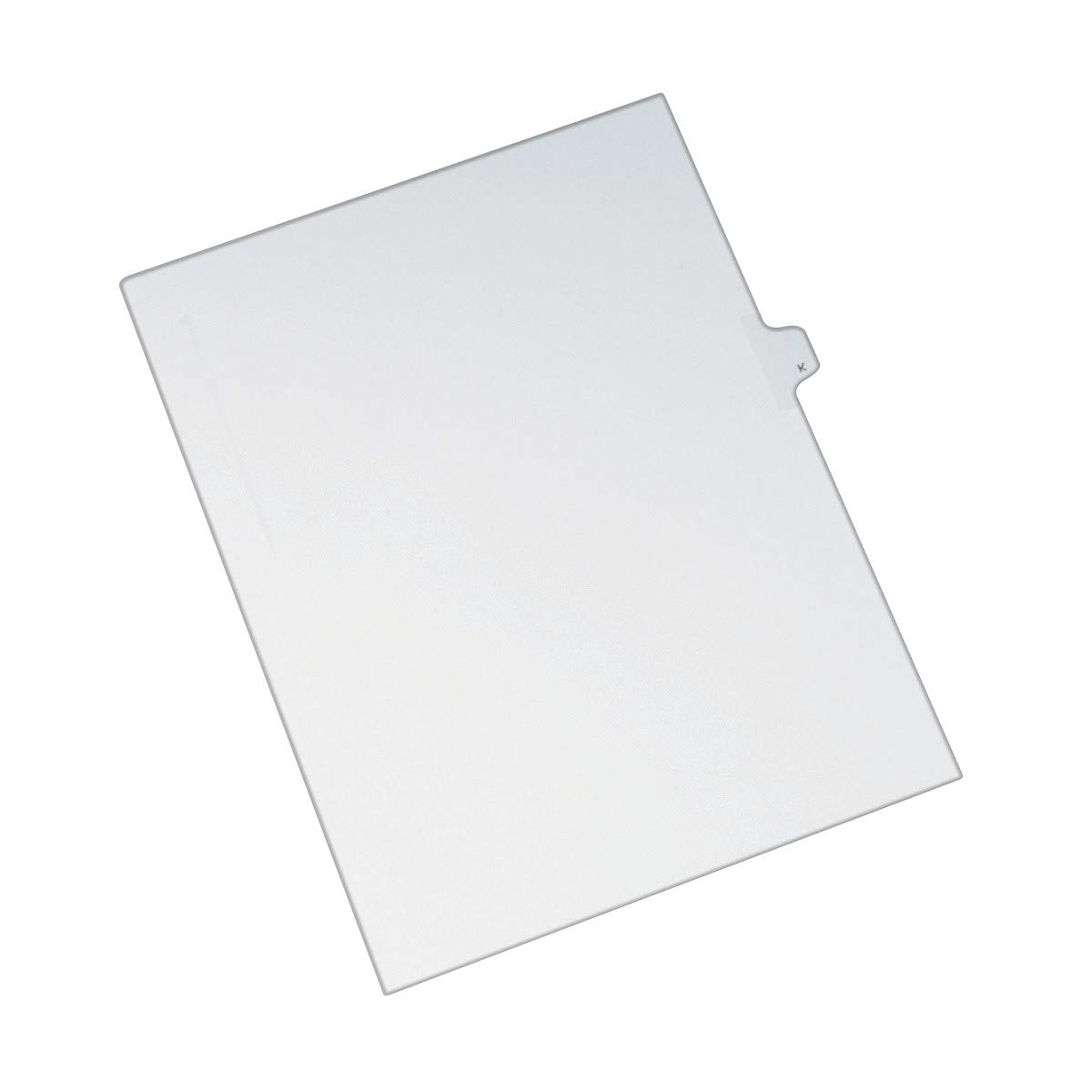 Avery Individual Legal Exhibit Dividers, Allstate Style, K, Side Tab, 8.5 x 11 Inches, Pack of 25 (82173)