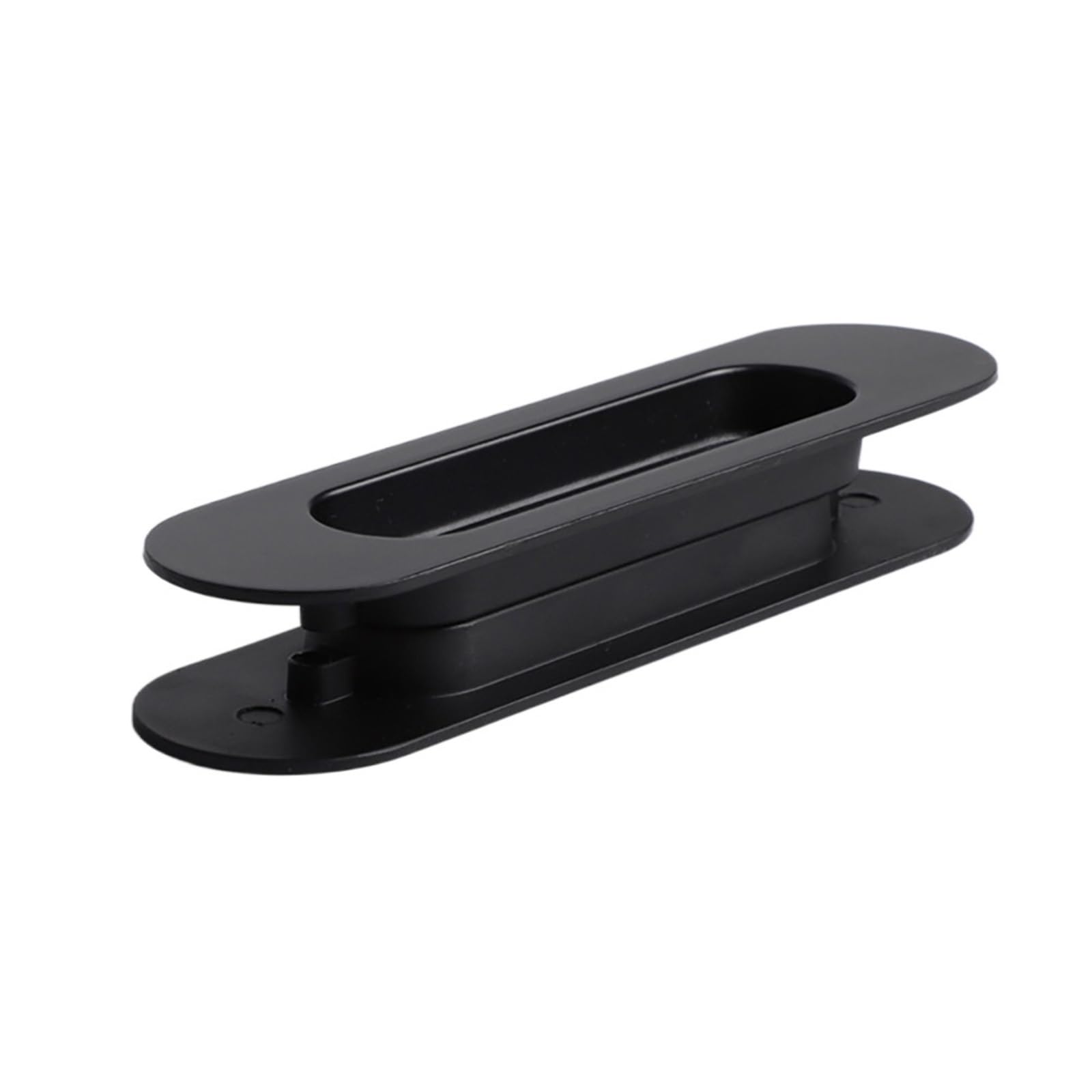 Lgoijhdvz Black Sliding Door Handle, Embedded Concealed Knobs Stainless Steel Cabinet Drawer Hidden Buckle Kitchen Pull(Black)