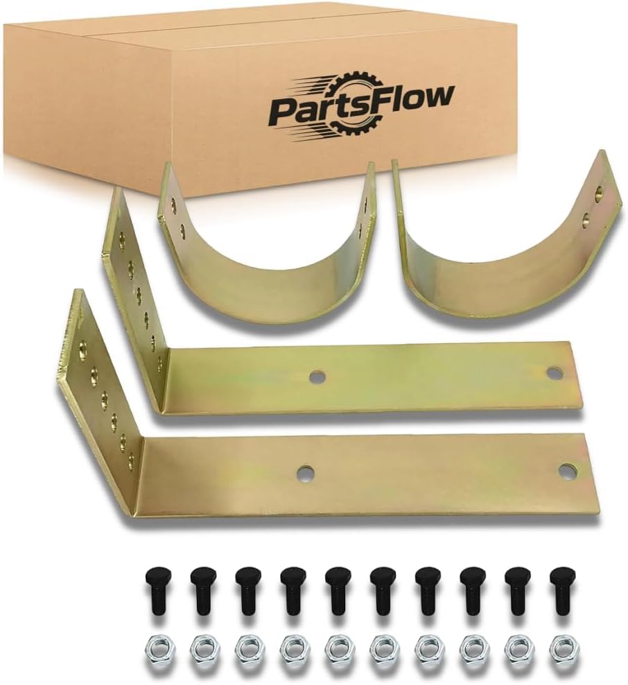 PartsFlow Zinc Steel Driveshaft Safety Loop Bolt On Drive Tail Shaft For Universal SBC BBC 350