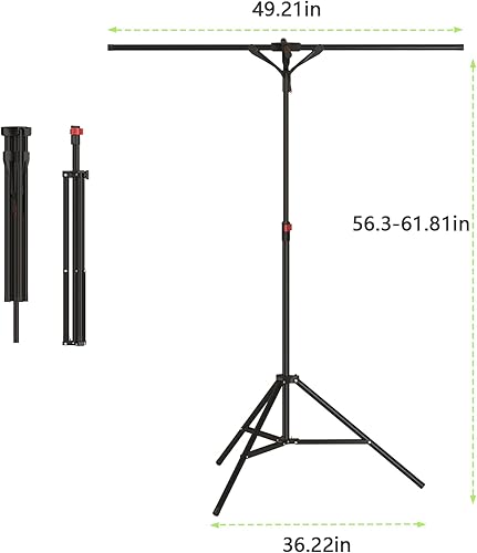 Miniatura 3 de Estante ajustable para bolsas de compras, soporte para toallas, soporte de almacenamiento de metal independiente con 4 brazos plegables, resistente