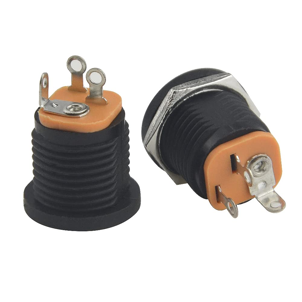 30 Pezzi Connettori DC 5.5x2.1mm - Presa A Pannello 3 Pin, Per Alimentazione 12V, Per Elettronica - Foto 14