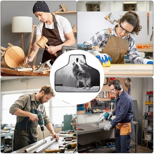 Delantal de trabajo ajustable con 8 bolsillos para hombre y mujer miniatura 6