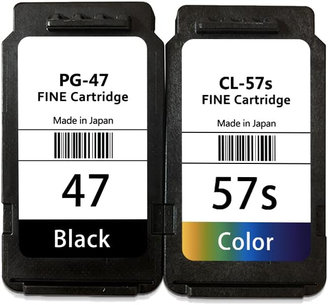 for Canon PG-47 CL-57 Fine Ink Cartridges Pixma E400 Printer