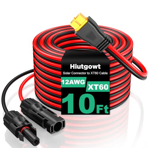 Hiutgowt 12AWG XT60 Solar Cable 10FT XT60 Charging Cable 3 15 20 30 40 50FT XT60 Adapter for Solar Panel to Portable Power Station Solar Generator