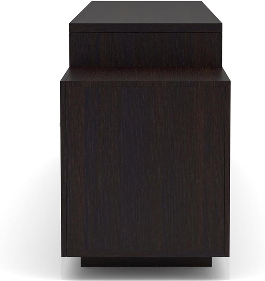 Furniture of America Braswell Wood Multi-Storage 72-Inch TV Stand in Cappuccino