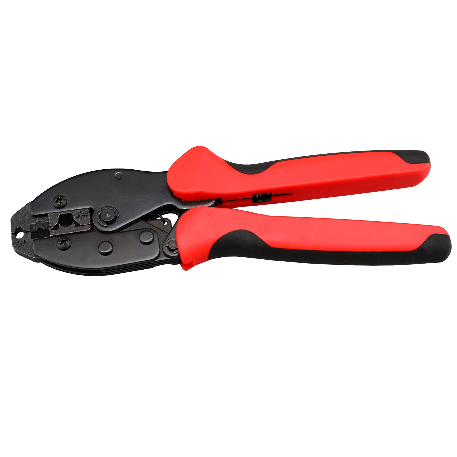 Spark Plug Wire Crimper,LY-2048 Spark Plug Wire Crimper,Crimping Pliers for Spark Plug Stripping Tool,Diameter 8.5mm Ratchet Wire Terminal Crimper-Wire Crimping Tool