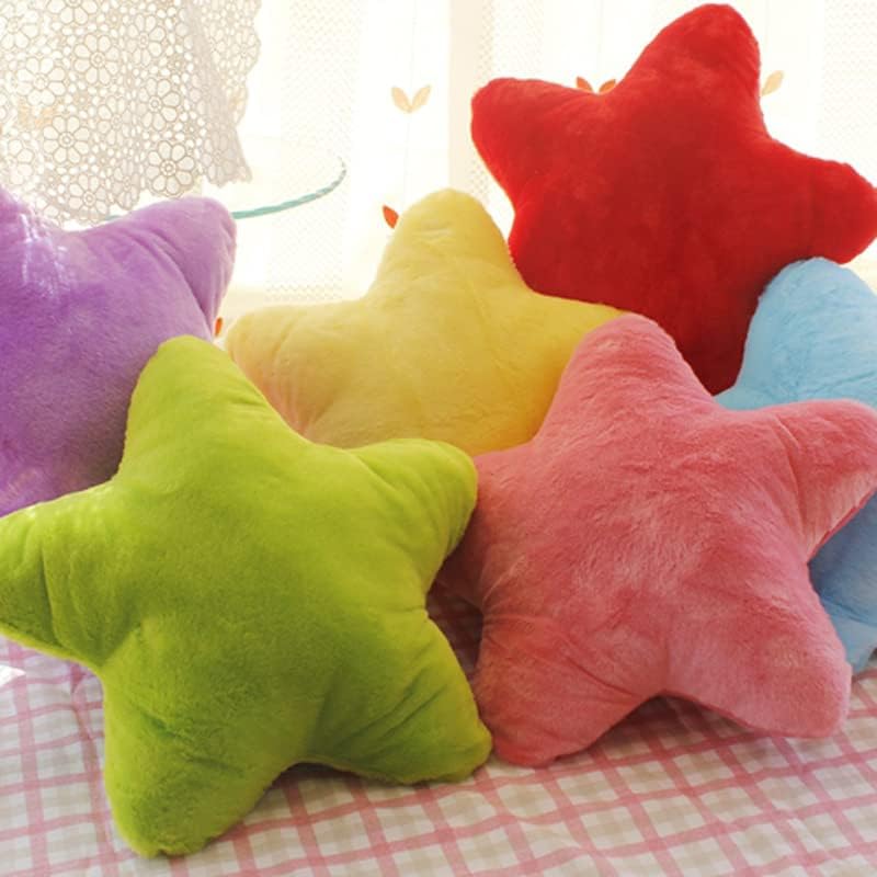 Miniatura 2 de RICHTRUE Decoración estética de la habitación, cojín de sofá, cojín de estrella, decoración del hogar, artículos estéticos de preparación (morado)