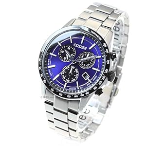 [シチズン] 腕時計 シチズン コレクション エコ・ドライブ クロノグラフ メタルフェイス BL5496-96L メンズ シルバー