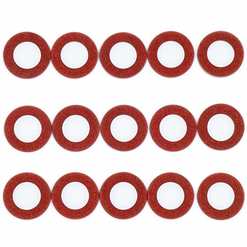 Image of 15PCS Drain Screw Gaskets for Yamaha Outboard 4 Stroke, 90430-08021-00 90430-08003 Outboard Lower Unit Seals Oil Drain Gasket for Outboards, Replacement Washer by KeeRoarin