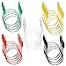 Sumnacon 20 Pcs Insulated Alligator Clip Test Leads Set - 5 Colors 3A Double-Ended Alligator Clip Test Leads Wire with Insulators Clips, Flexible Test Cable for Electronic, TestiIng