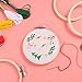 Caydo 24 Pieces 4 Inch Embroidery Hoops Bulk Wholesale Cross Stitch Hoop Ring for Embroidery, Art Craft Handy Sewing and Christmas Decoration