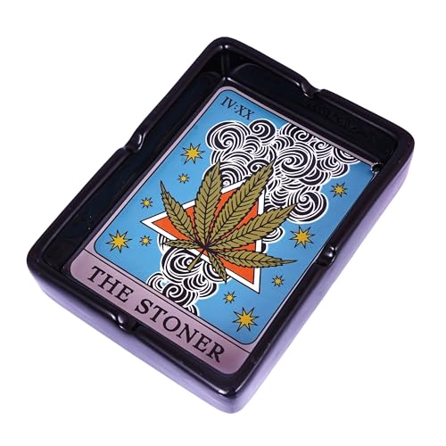 The Stoner Tarot Card Ceramic Ashtray – 4 x 5.5 Inches | Unique Handcrafted Ceramic Smoking Accessory | Durable & Stylish Ashtray for Home, Desk, or Collectible Display - Image 4