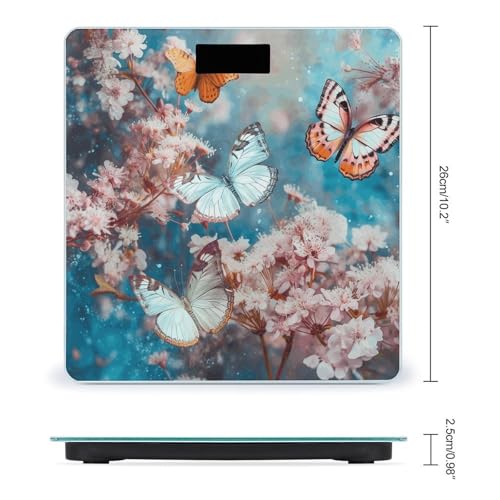 Báscula Digital para Baño con Vidrio Templado y Pantalla LED miniatura 2