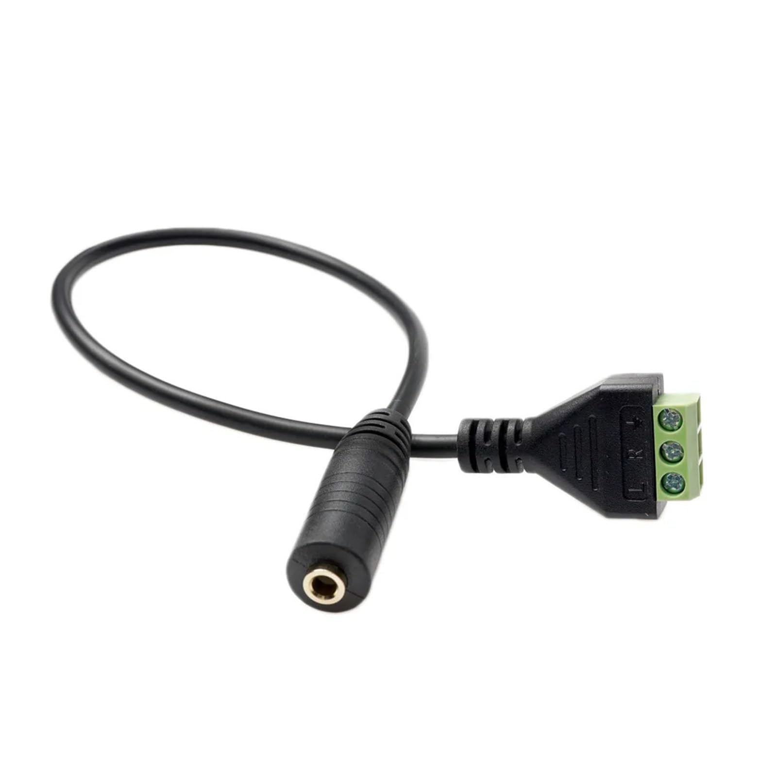 Wideo AV Balun 3,5 mm 4 bieguny 6,5 mm 3 bieguny Stereo męski na AV zacisk śrubowy gniazdo stereo 3,5 Mm męskie złącze wtykowe(RCA Male,5pcs)