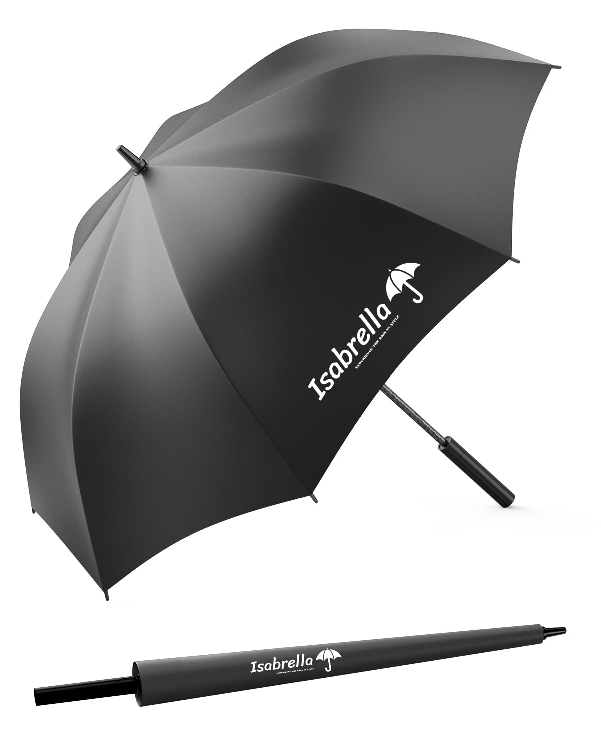 ISABRELLA Umbrella Big Size for 4 peoples, Windproof, Waterproof Big Umbrella for Men & Women, Automatic UV Protection Heavy Rain Golf umbrella for Sun Protection and Rainy Season