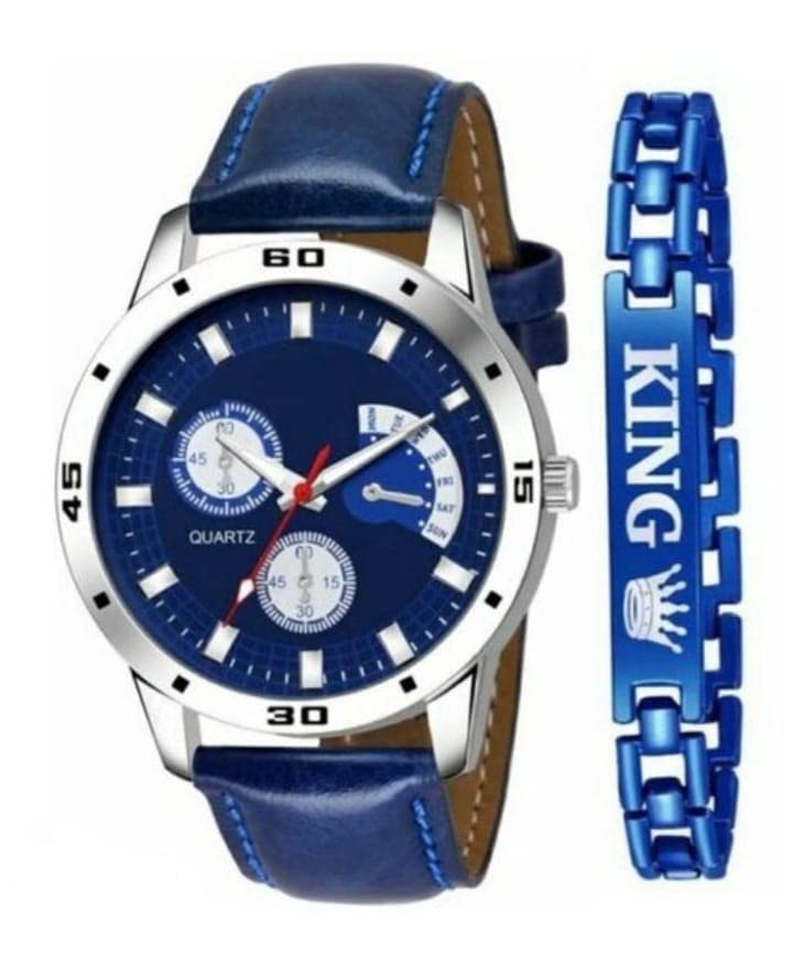 Mkm Stylish watche Combo Set for Boys|| Casual wacthes for You || Set of Watch and Bracelets for Mens - Combo13 (B0BCWD3G1M) Amazon Price History, Amazon Price Tracker