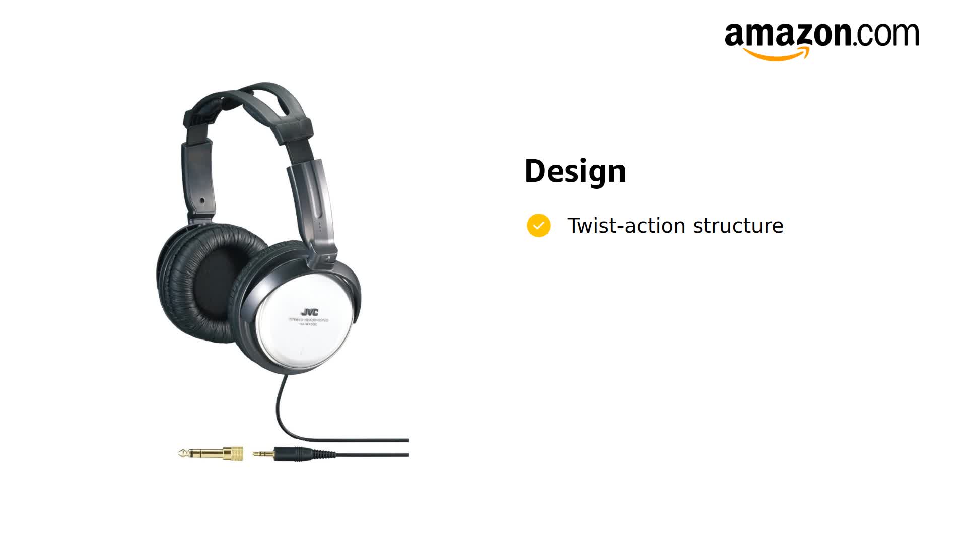 Amazon.com: JVC HARX500 Full-Size Headphones (Silver) : Electronics