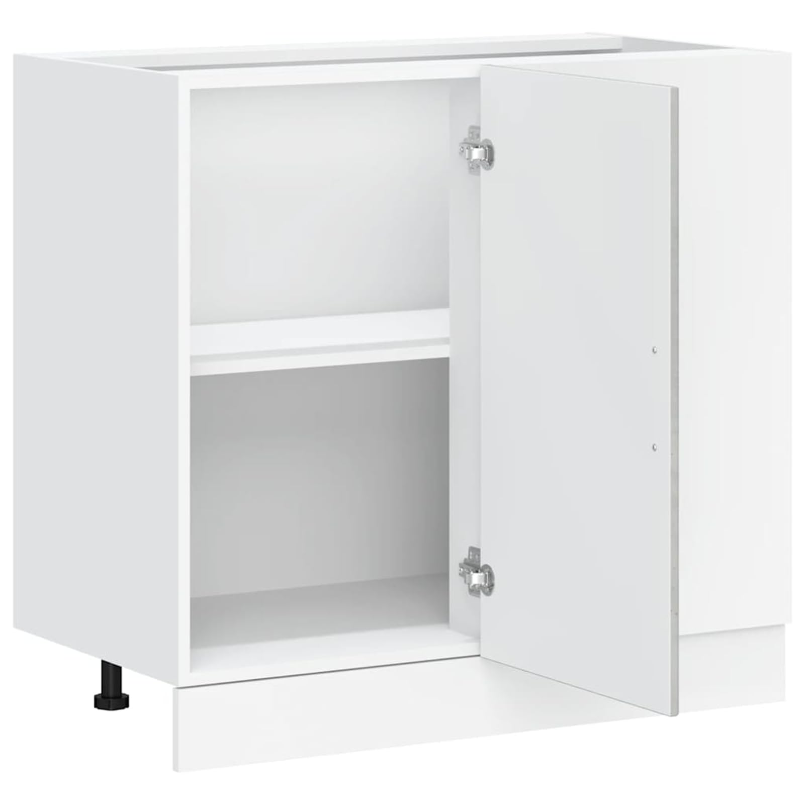 ATOMSTACK MAKER Meuble bas de cuisine gris béton, 86 x 46 x 81,5 cm, hauteur réglable en continu, matériau en bois, capacité de charge 70 kg, pour évier et plaque de cuisson - Série Lyon