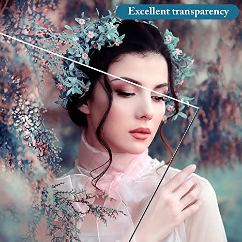 Lesnlok YAKELI1612 2 Pieces 12 Inch X 16"Clear Acrylic Sheet Cast Plexiglass 1/8"Thick (3Mm) Plexiglass Sheet Clear Plastic Sheet thumb #5