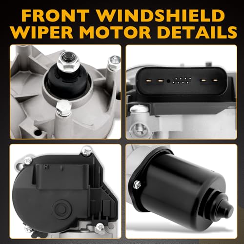 Image of Upgraded Front Windshield Wiper Motor Compatible with 2008-2014 Ford, Lincoln & Mercury Models, F-150 Explorer Escape Focus Mustang Taurus Expedition Flex MKS Navigator, Replace 402067 8G1Z17508A