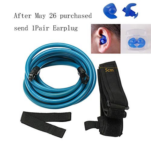 Percetey schwimmgurt Kinder/Erwachsene | Pool Schwimmgurt Schwimmwiderstand Gürtel Einstellbare | optimales Schwimmen ohne Gegenstromanlage | gepolsterter Schwimmgürtel | Schwimmtrainer (Blue 1)