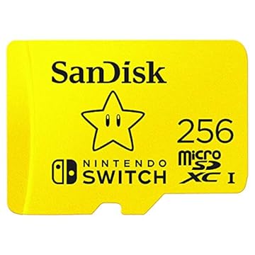 Cartão microSDXC SanDisk SDSQXAT-256G-GNCZN, licenciado para Nintendo-Switch, 256 GB