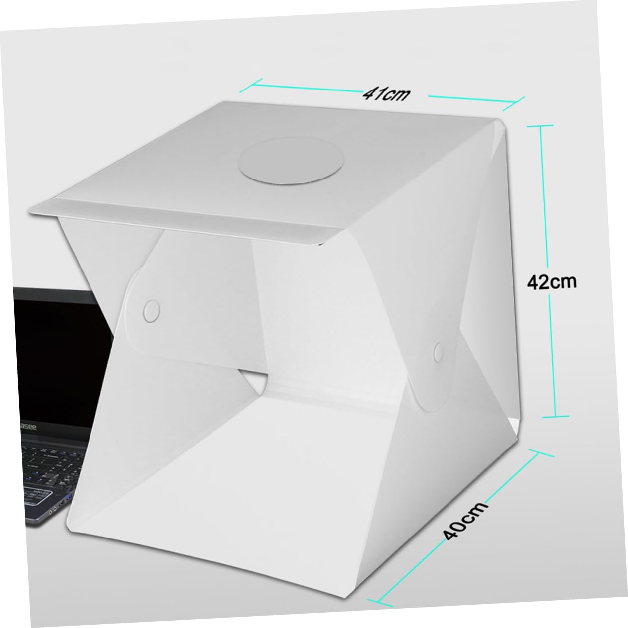 FELTECHELECTR Portable Photography Light Box with Color Backdrops LED Lighting Cube Tent for Easy Setup and Versatile Use Photo Product Catalog