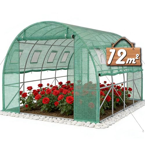 Gewächshausfolie Gartenfolie UV4 Folientunnel Frühbeet Tomatenhaus Treibhaus Folie in 6m Breite Meterware