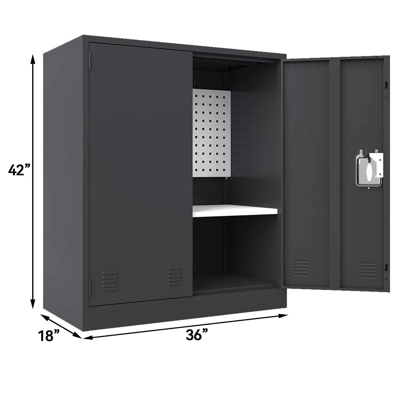 Snapklik Kaer Metal Storage Cabinet Lockable Storage Cabinets