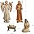Holy Family Nativity Scene Outdoor Metal 4-Piece Set Includes Baby Jesus, Joseph, Mary & Angel. Large 45" Figures, Durable Anti-Rust, Flat All Metal with Sturdy 3-Prong Stakes