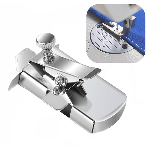 Magnetic Seam Guide, Multifucntional Rule with Clip Hemmer Guide, Hem Seam Guide for Walking Foot Sewing Machine, Sewing Supplies Accessories