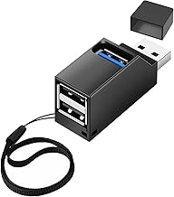 1 Pcs Mini USB 3.0 Hub, Mini USB Hub with Multi port, USB 3.0 Hub ortable Adapter with Multi USB port for Laptop, MacBook, Desktop PC Compatible with Flash Drive Printer Keyboard Mouse Headset Gamepad