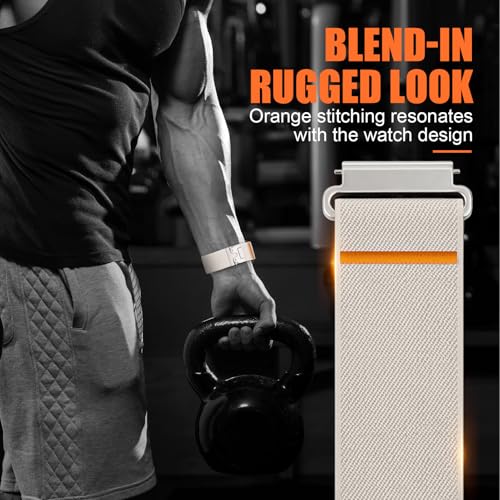 Image of YODI 22MM Parasuit Buckle Strap Band Compatible With Noise Colorfit Halo 1.43 / Realme Watch 2 / Noise Colorfit Pro 6 Max Smartwatch Only, Classic Design Nylon Straps Accessories for Men and Women