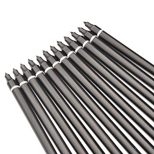 ANTSIR 30 Inches Spine 500 Fiberglass Arrow Diameter 8mm with Explosion-Proof for Recurve/Compound Bow Archery Hunting Shooting